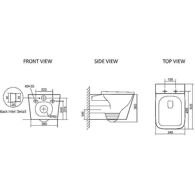 Унитаз SantiLine SL-5027 безободковый, слив торнадо, с крышкой микролифт, белый купить в интернет-магазине Sanbest