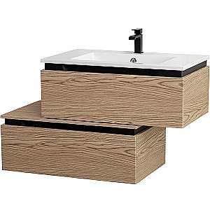 Нижняя тумба Cezares SLIDER-800-1C-PI-RT-P дуб тангент для ванной в интернет-магазине сантехники Sanbest