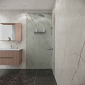 Душевая перегородка Niagara Eco 80 NG-531-80 профиль хром/стекло прозрачное купить в интернет-магазине Sanbest