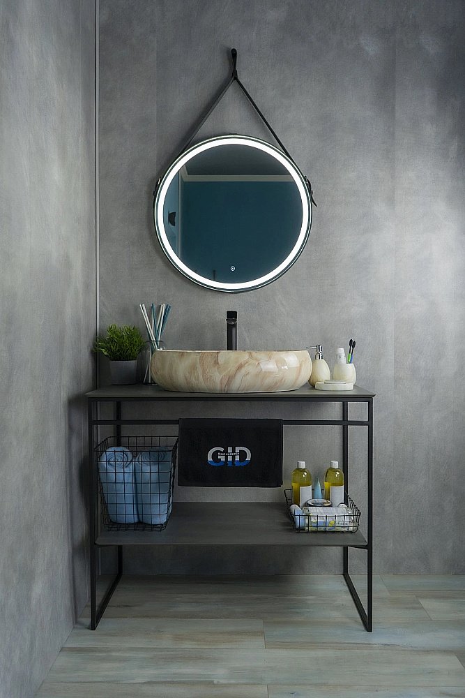 Раковина накладная Gid 60 Mnc162 54404 бежевый мрамор купить в интернет-магазине Sanbest