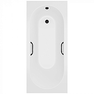 Ванна Delice Bravo DLR330064RB-G 180х70 белая/ручки черные купить в интернет-магазине Sanbest
