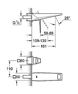Смеситель для раковины Grohe Allure Brilliant 19781 000 купить в интернет-магазине сантехники Sanbest