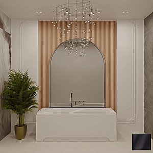 Ванна из искусственного камня Veconi Fresca FRS17070BM 170х70 черная матовая купить в интернет-магазине Sanbest