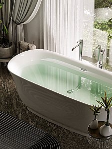 Акриловая ванна Sancos Viva 170х80 FB08 белая купить в интернет-магазине Sanbest