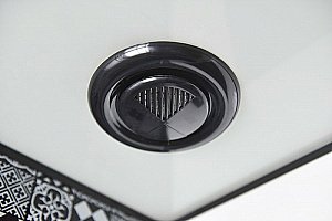 Душевая кабина Esbano Elegancia ESB-80CR 80x80 стекло прозрачное/профиль черный купить в интернет-магазине Sanbest