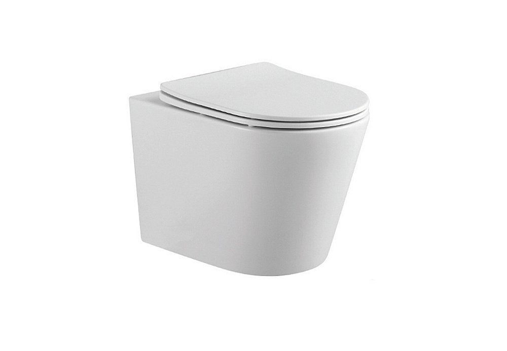 Унитаз подвесной Aquatek Вега AQ1904T-00 белый, с крышкой микролифт, безободковый, слив-торнадо купить в интернет-магазине Sanbest