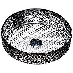 Раковина накладная CeramaLux NC 36 GL10 прозрачная купить в интернет-магазине Sanbest