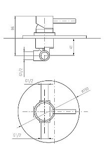 Смеситель для душа Rav-Slezak SEINA SE983LCMAT купить в интернет-магазине сантехники Sanbest