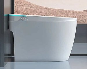 Унитаз приставной CeruttiSpa Chiara Smart 11167 белый, безободковый, с крышкой микролифт, слив-торнадо купить в интернет-магазине Sanbest