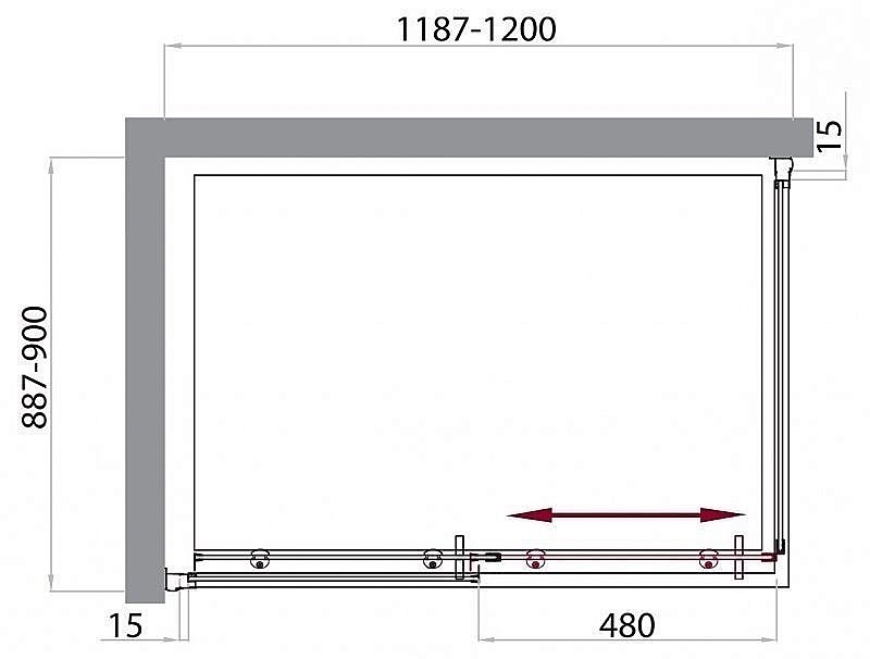 Душевой уголок BelBagno Uno AH-1 120х90 C купить в интернет-магазине Sanbest