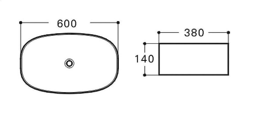 Раковина накладная Art&Max 60 AM3360A белая купить в интернет-магазине Sanbest