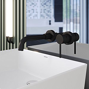 Смеситель для раковины BERGES VENTAS R 076012 черный матовый купить в интернет-магазине сантехники Sanbest