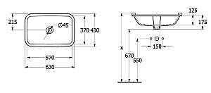 Раковина Villeroy&Boch Architectura 5A776001 альпийский белый купить в интернет-магазине Sanbest