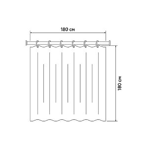 Текстильная шторка для ванной IDDIS Promo P42PV11i11 купить в интернет-магазине сантехники Sanbest