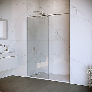 Душевое ограждение RGW Walk In WA-033 120 стекло прозрачное/профиль хром купить в интернет-магазине Sanbest