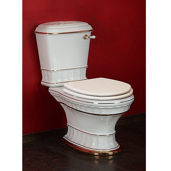 Унитаз Migliore Gianeta 31176 белый/декор золото купить в интернет-магазине Sanbest