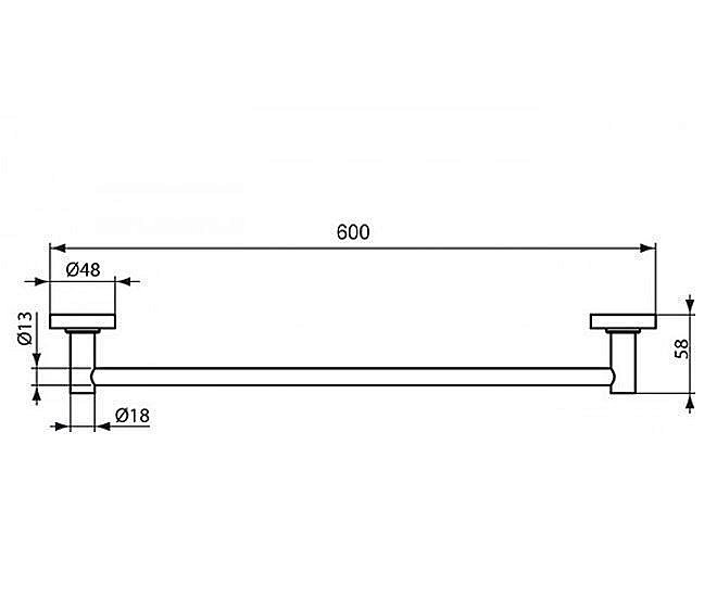 Полотенцедержатель Ideal Standard IOM A9118AA купить в интернет-магазине сантехники Sanbest