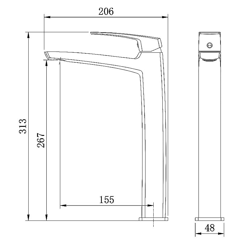 Смеситель для раковины Azario Conda AZ-K9011BN сатин купить в интернет-магазине сантехники Sanbest