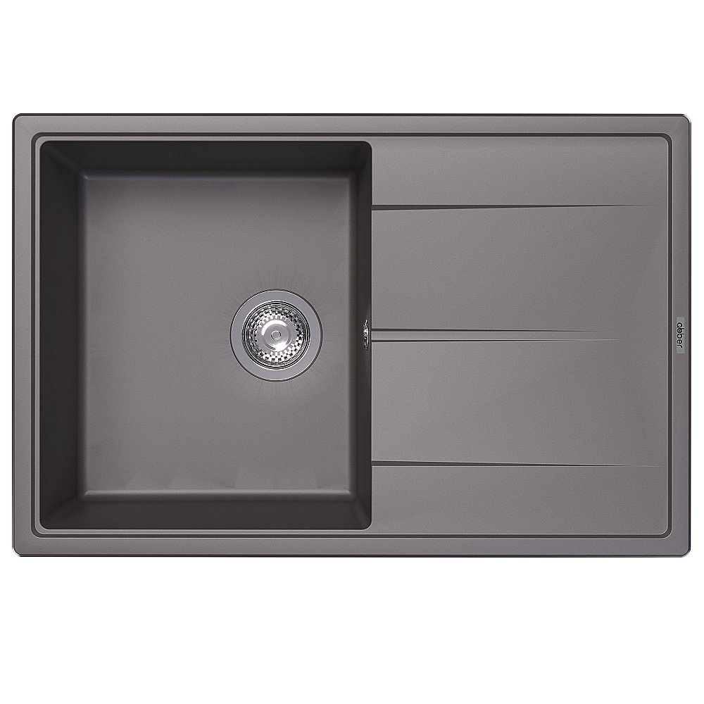Кухонная мойка Abber Quarz 78х51 AQ2904G серая матовая купить в интернет-магазине сантехники Sanbest