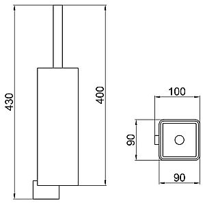 Ершик для унитаза Webert Living LV501301560 купить в интернет-магазине сантехники Sanbest
