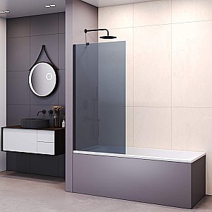 Шторка для ванны RGW Screens SC-151-B 90 351115109-34 стекло тонированное/профиль черный купить в интернет-магазине Sanbest