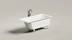 Ванна Salini CASCATA S-stone 105021M 150x70 белая купить в интернет-магазине Sanbest