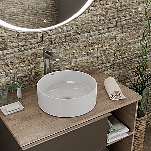 Раковина D&K Matrix 35 DT1391516 белая купить в интернет-магазине Sanbest