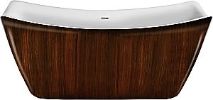 Ванна акриловая Lagard Meda lgd-mda-bw 170х78 белая,коричневая купить в интернет-магазине Sanbest