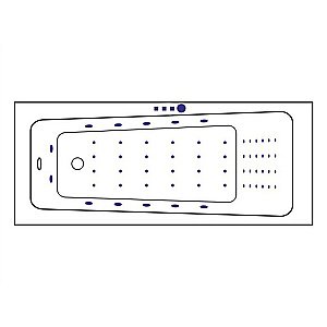 Ванна акриловая Excellent Ava NANO WAEX.AVA16.NANO.GL 160x70 белая с гидромассажем купить в интернет-магазине Sanbest