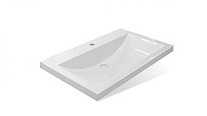 Тумба с раковиной Эстет Monaco Wood 80 подвесная 2 ящика белая для ванной в интернет-магазине Sanbest