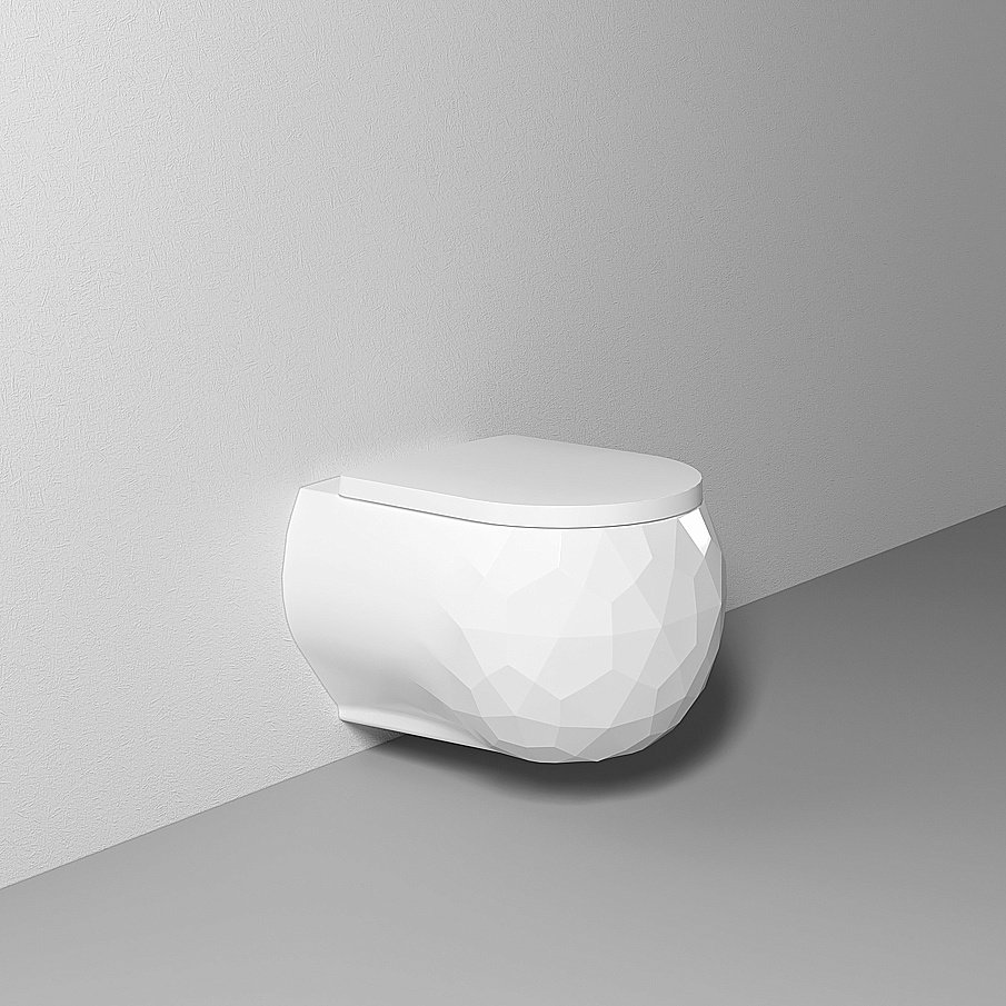 Унитаз подвесной Bien Pent PNKA052N1VP1W3000 белый, с крышкой микролифт, безободковый купить в интернет-магазине Sanbest