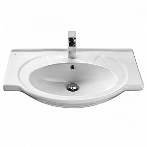 Тумба с раковиной Orange Классик F7-75TU3+Ra белая для ванной в интернет-магазине Sanbest