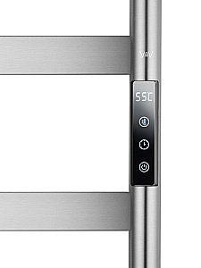 Полотенцесушитель электрический WONZON & WOGHAND DÜSSELDORF, Брашированный никель (WW-A204-BR) купить в интернет-магазине сантехники Sanbest