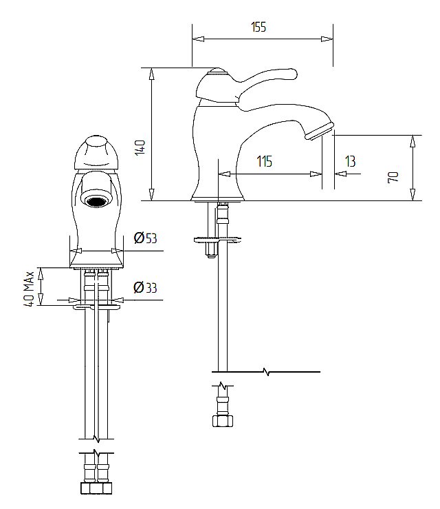 Смеситель для раковины Migliore Lem 25869 бронза купить в интернет-магазине сантехники Sanbest