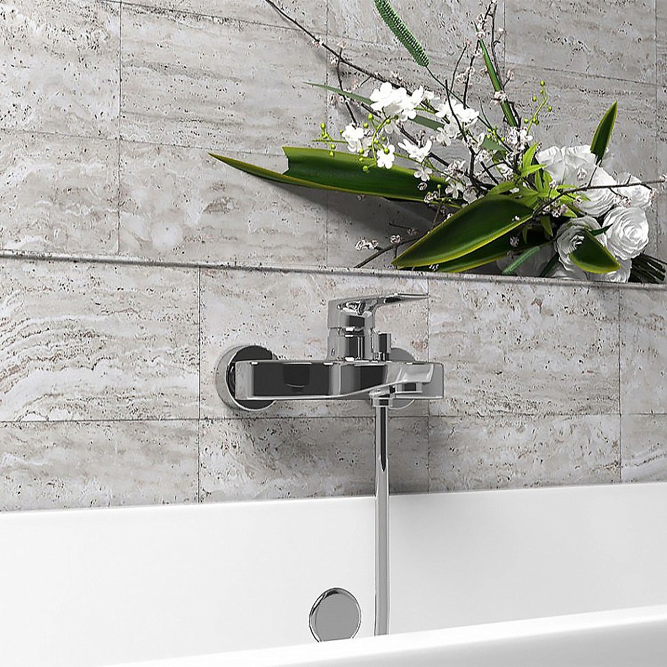 Смеситель для ванны PAINI Nove 09CR111LMKM хром купить в интернет-магазине сантехники Sanbest