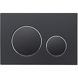 Кнопка для инсталляции Veconi Flush FLV10-BC черная матовая/хром купить в интернет-магазине сантехники Sanbest
