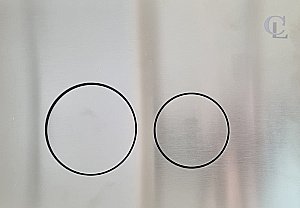 Кнопка для инсталляции CeramaLux DC/1-013 бронза купить в интернет-магазине сантехники Sanbest