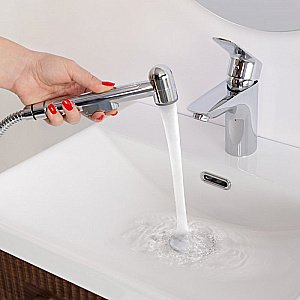 Смеситель для раковины BelBagno DUE-LVM/HGN-CRM-W0 хром купить в интернет-магазине сантехники Sanbest