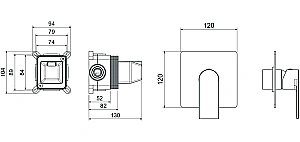 Смеситель для душа Aquatek Лира AQ1466MB черный матовый купить в интернет-магазине сантехники Sanbest