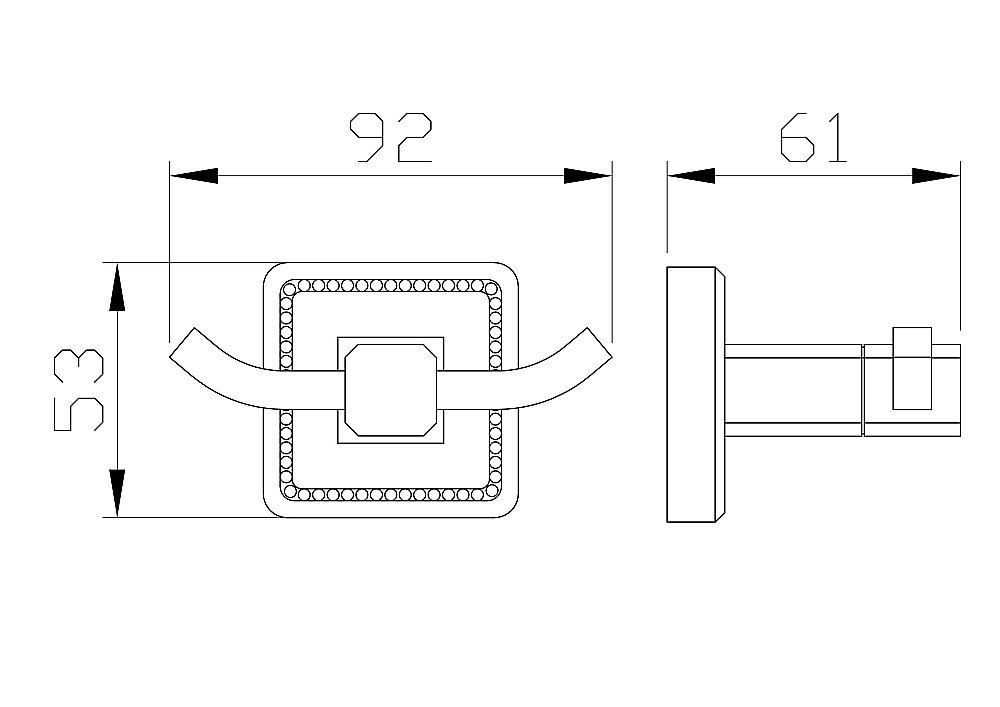 Крючок WONZON & WOGHAND ROMA WW-7225 бронза купить в интернет-магазине сантехники Sanbest