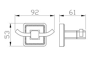 Крючок WONZON & WOGHAND ROMA WW-7225 бронза купить в интернет-магазине сантехники Sanbest