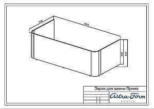 Ванна Astra-Form Прима 185х90 купить в интернет-магазине Sanbest
