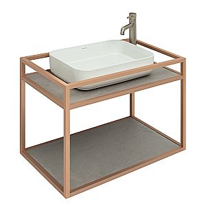 Консоль с раковиной Allen Brau Liberty 75 1.33001.60 медь для ванной в интернет-магазине сантехники Sanbest