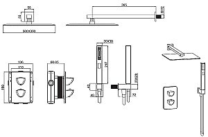 Душевая система Allen Brau Infinity 5.21016-00 купить в интернет-магазине сантехники Sanbest