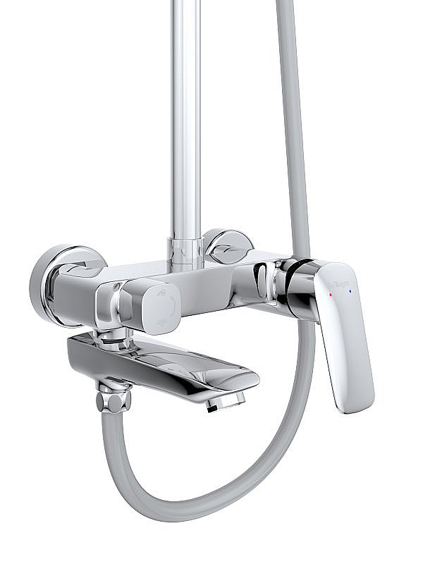Душевая система BelBagno Due DUE-VSCM-CRM хром купить в интернет-магазине сантехники Sanbest
