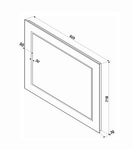 Зеркало Континент Vintage ЗЛП27 92x71 в ванную от интернет-магазине сантехники Sanbest