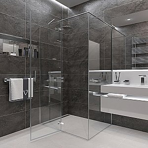 Душевой уголок Veconi Rovigo RV073-10080-01-C4 100х80 стекло прозрачное/профиль хром купить в интернет-магазине Sanbest