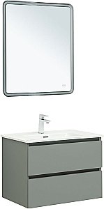 Тумба с раковиной Aquanet Вега 2.0 337960/330430 70 мисти грин для ванной в интернет-магазине Sanbest