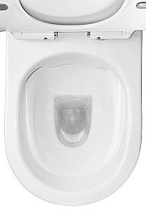 Унитаз напольный Azario Frento AZ-2311 белый, безободковый, с бачком, с крышкой микролифт купить в интернет-магазине Sanbest
