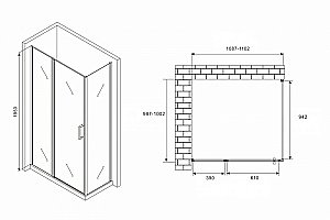Душевой уголок Abber Sonnenstrand AG04110S-S100 110x100 купить в интернет-магазине Sanbest